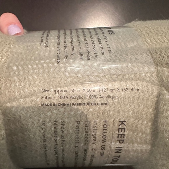 Mark & Graham Colorblock Throw - Picture 2 of 3